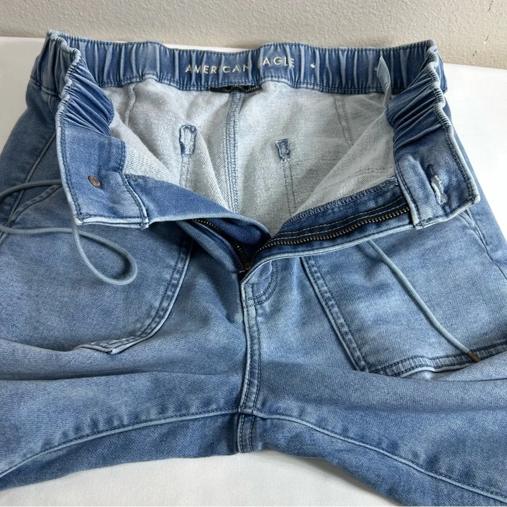 American Eagle Cozy Next‎ Level Stretch Cotton Blend Medium Wash 10 Long